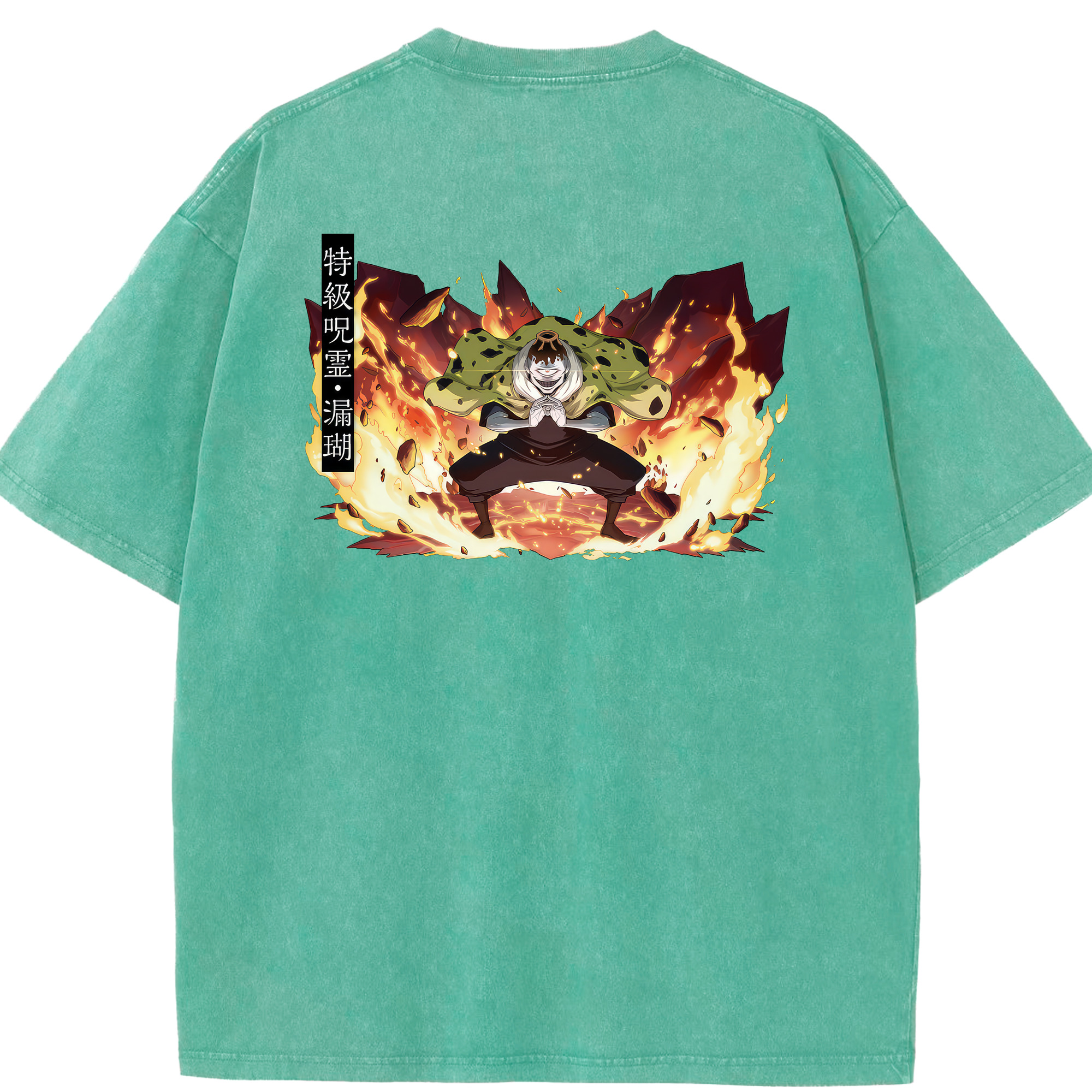 （画像用） 呪術廻戦 Jujutsu Kaisen 綿100% ヴィンテージ風 半袖Tシャツ（背面プリント）